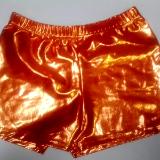 Traditional Boy Cut Short Orange Metallic