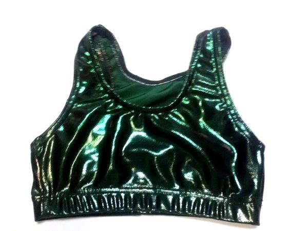 SPOTTER Razorback Sports Bra Black Mystique with bling on BACK - Icupid  Practice Wear